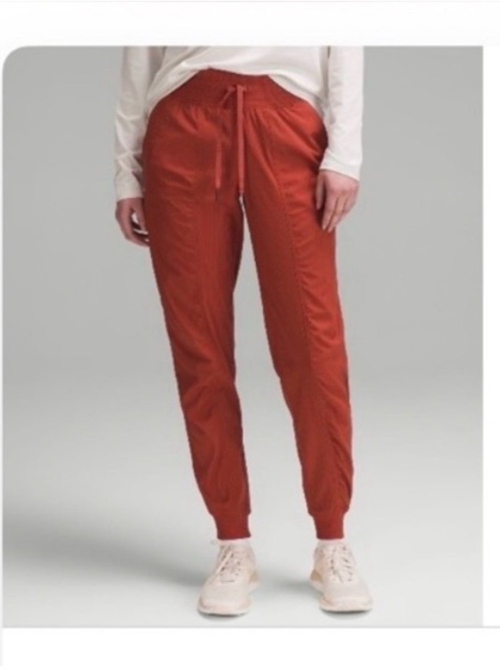 lululemon Dance Studio Mid-Rise Jogger in Cayenne (rust/orange)